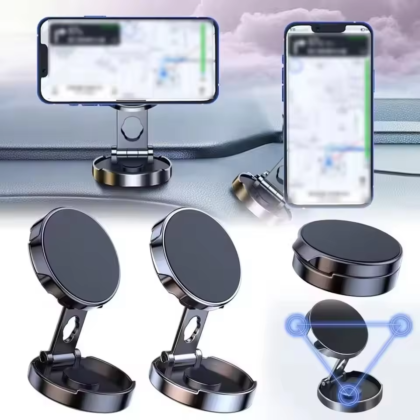 Round Folding Magnetic Car Holder