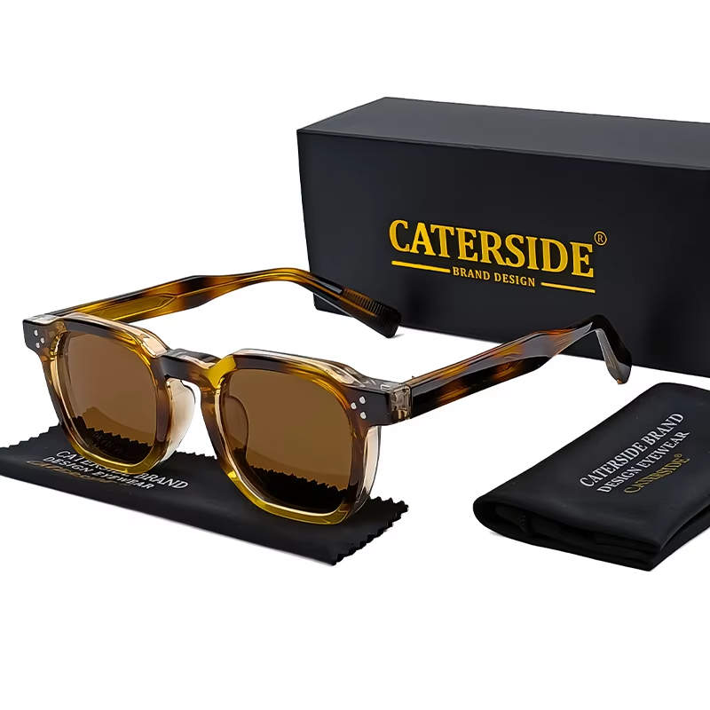 Men Sunglasses Small Frame Square Personalized Design - Image 5