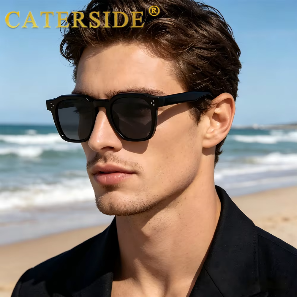 Men Sunglasses Small Frame Square Personalized Design - Image 3