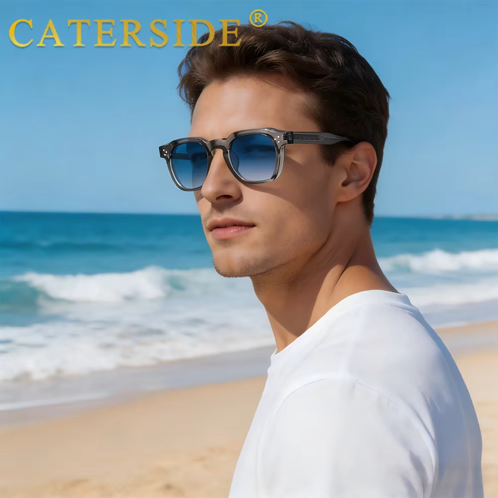 Men Sunglasses Small Frame Square Personalized Design - Image 4